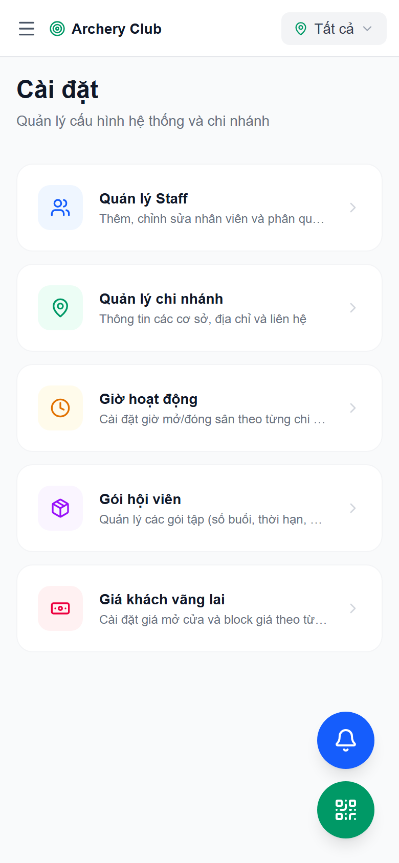 Cài đặt