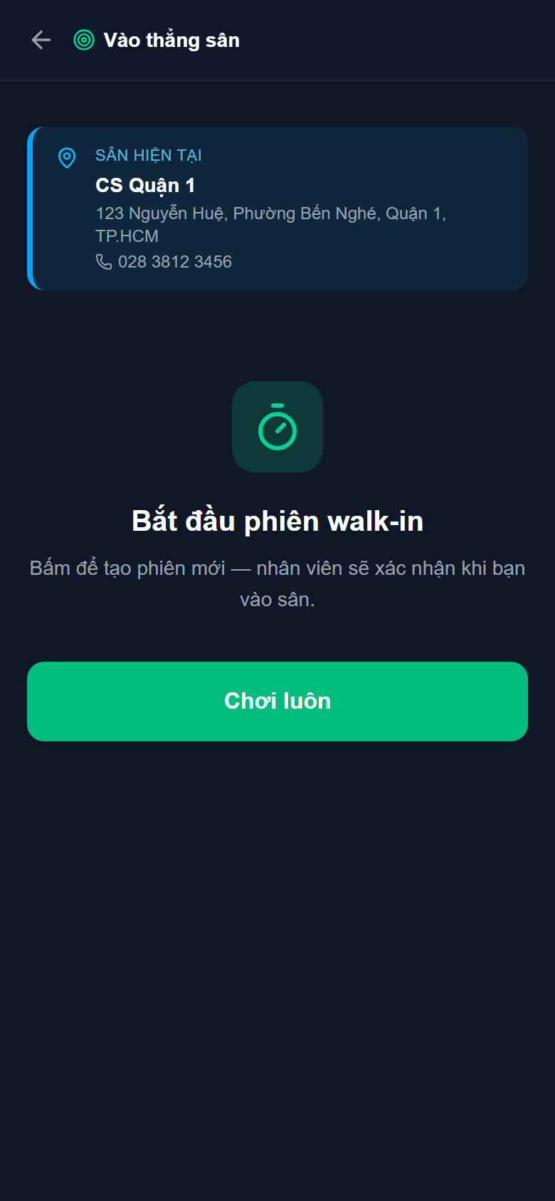 Bắt đầu chơi